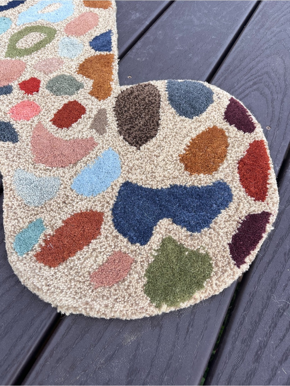 Colorful Leopard Shaped Accent Rug - Picture 3 of 6